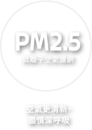 PM2.5負離子空氣濾網